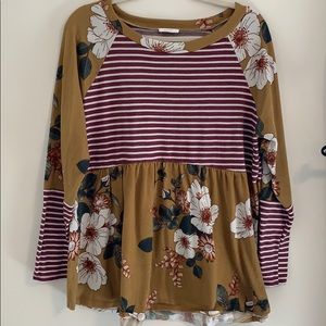 Floral and striped shirt from Chic Soul